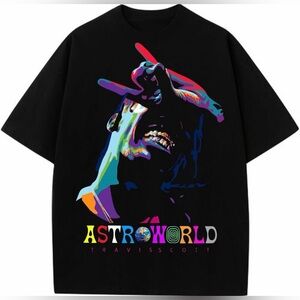 Travis Scott Astroworld Graphic T Shirt Black Size Medium